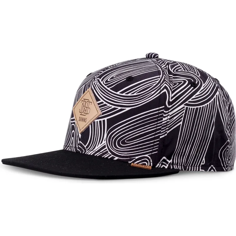 kepure-plokscia-juoda-snapback-ma-pattern-djinns