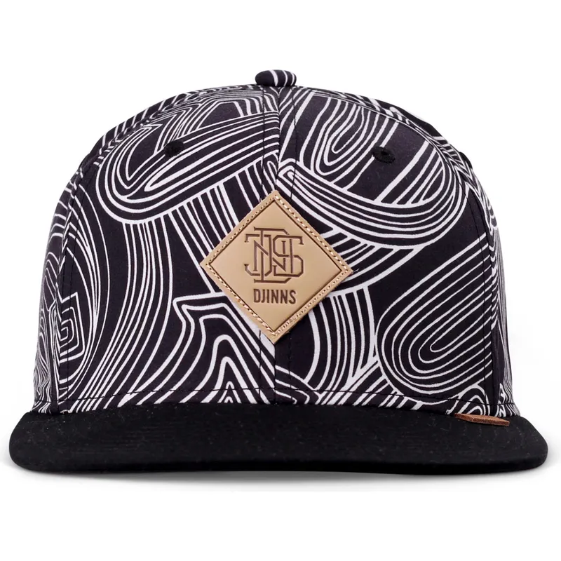 kepure-plokscia-juoda-snapback-ma-pattern-djinns