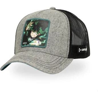Kepurė išlenkta vilkikas pilka snapback Izuku Midoriya Deku MHA DEK My Hero Academia Izuku Midoriya My Hero Academia Capslab