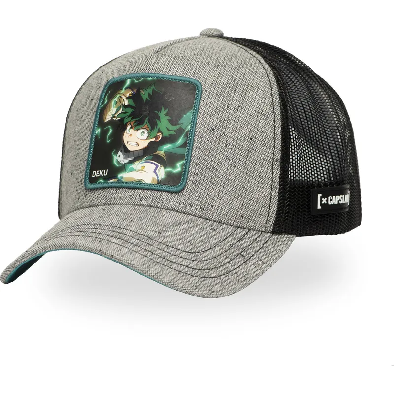 czapka-trucker-szara-izuku-midoriya-deku-mha-dek-my-hero-academia-od-capslab