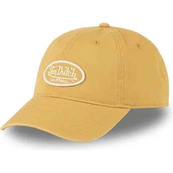 Von Dutch Curved Brim LOG05 CD Yellow Adjustable Cap