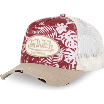Czerwona czapka trucker PRINT03 marki Von Dutch