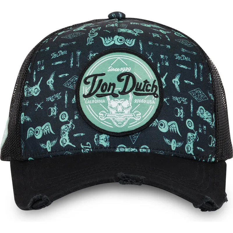 kepure-islenkta-melyna-snapback-print04-von-dutch