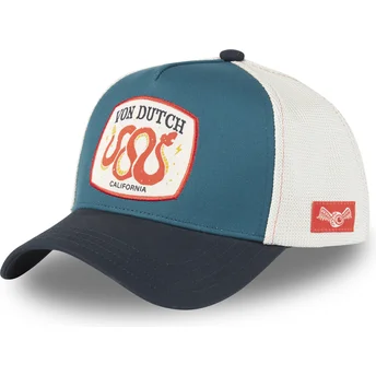 Czapka trucker niebiesko-biała WILD03 od Von Dutch