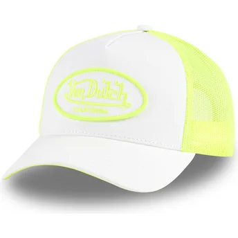 Czapka trucker biała i żółta FLUO02 CT od Von Dutch