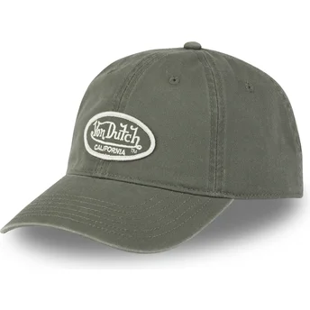 Von Dutch Curved Brim LOG02 CD Green Adjustable Cap
