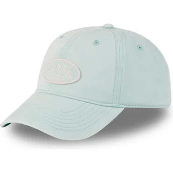 Von Dutch Curved Brim LOG04 CD Light Blue Adjustable Cap