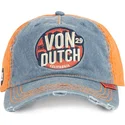 kepure-islenkta-melyna-reguliuojamas-retro02-von-dutch
