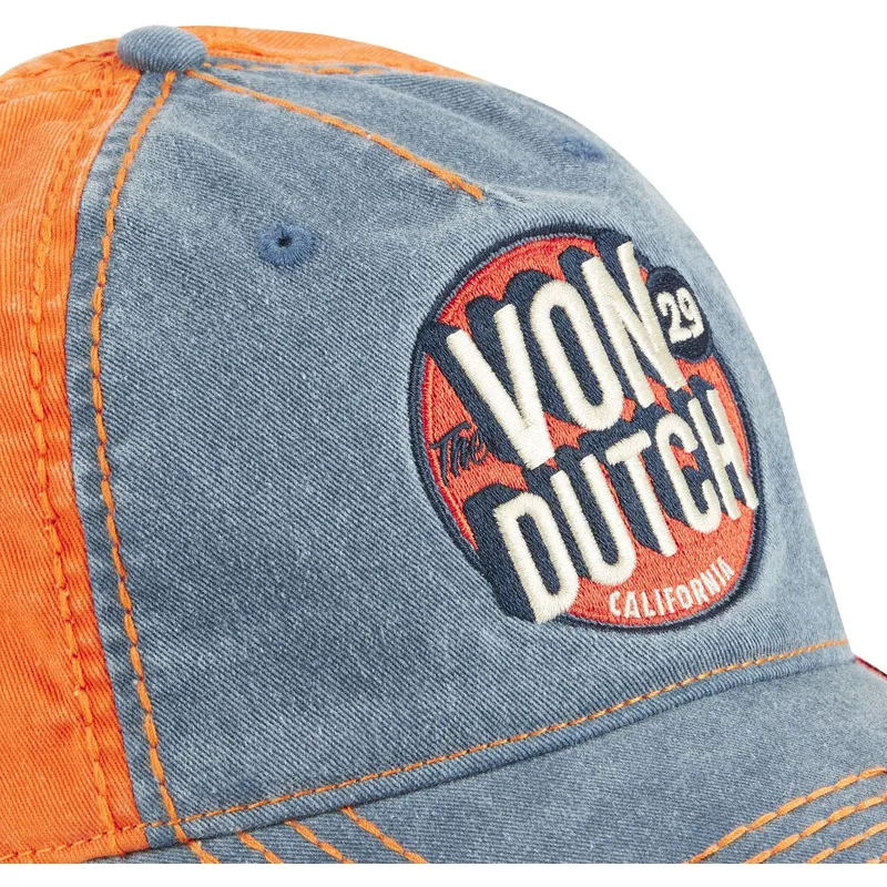 kepure-islenkta-melyna-reguliuojamas-retro02-von-dutch