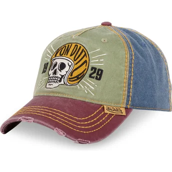 Kepurė išlenkta įvairiaspalvis reguliuojamas RETRO03 Von Dutch