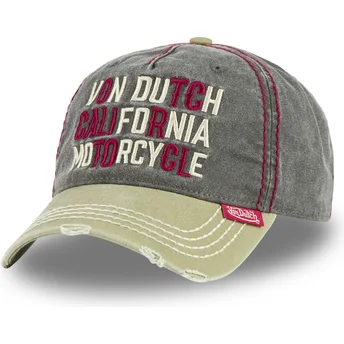 Czapka z daszkiem zielona regulowana RETRO06 Von Dutch