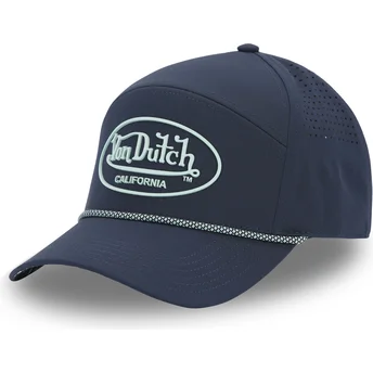 Czapka z zakrzywionym daszkiem w kolorze granatowym, regulowana CORD01 od Von Dutch