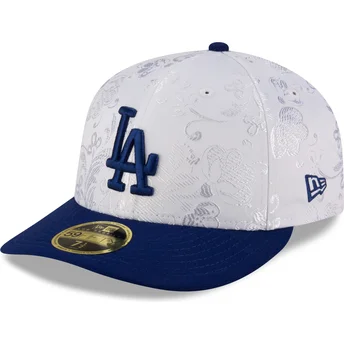 Biała i niebieska dopasowana czapka z daszkiem 59FIFTY Day Low Profile Los Angeles Dodgers MLB od New Era