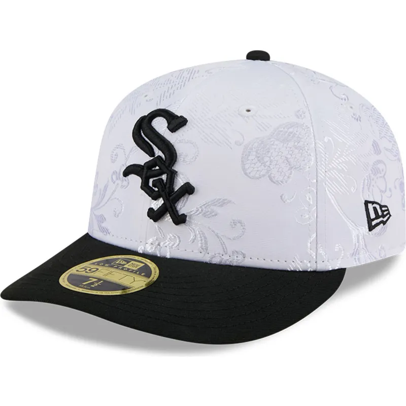 kepure-plokscia-juoda-priglundanti-59fifty-day-low-profile-chicago-white-sox-mlb-new-era