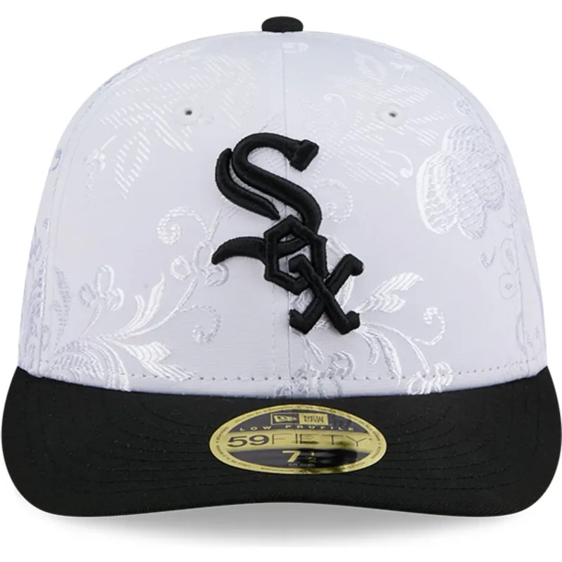 kepure-plokscia-juoda-priglundanti-59fifty-day-low-profile-chicago-white-sox-mlb-new-era