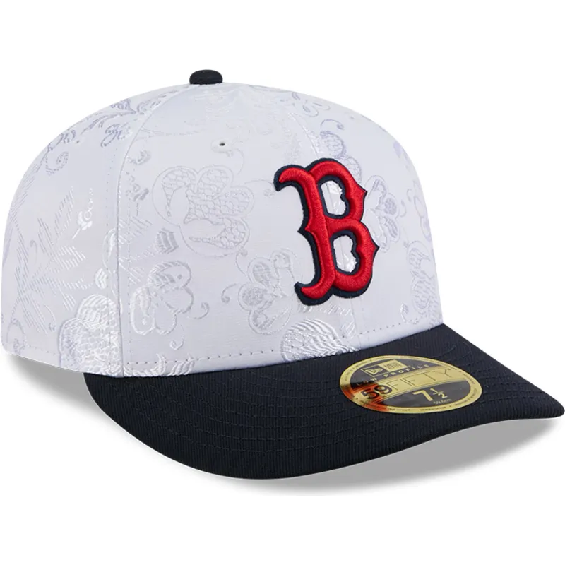 kepure-plokscia-tamsiai-melyna-priglundanti-59fifty-day-low-profile-boston-red-sox-mlb-new-era