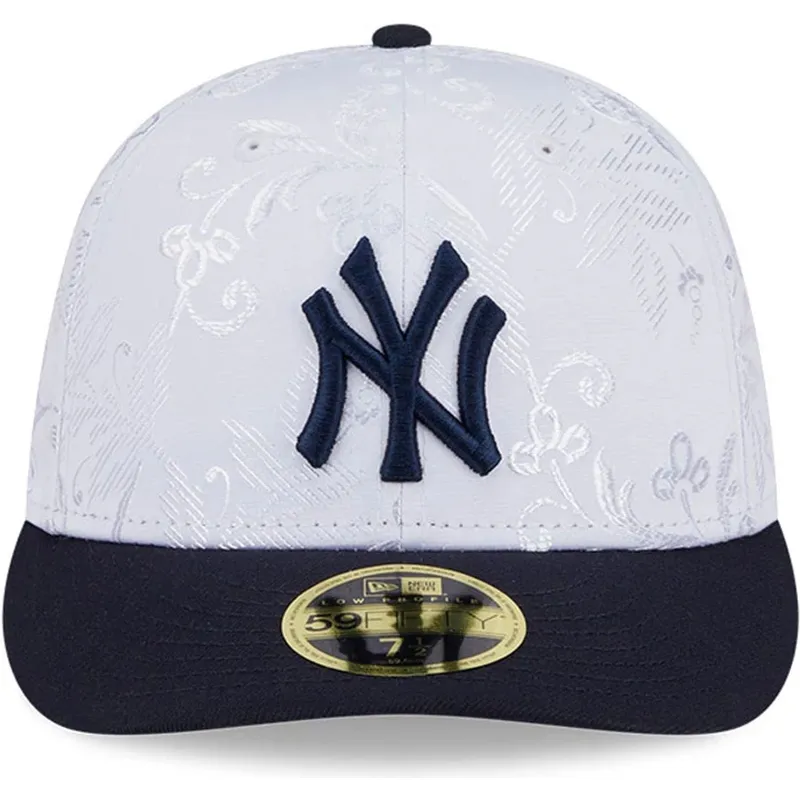 kepure-plokscia-tamsiai-melyna-priglundanti-59fifty-day-low-profile-new-york-yankees-mlb-new-era