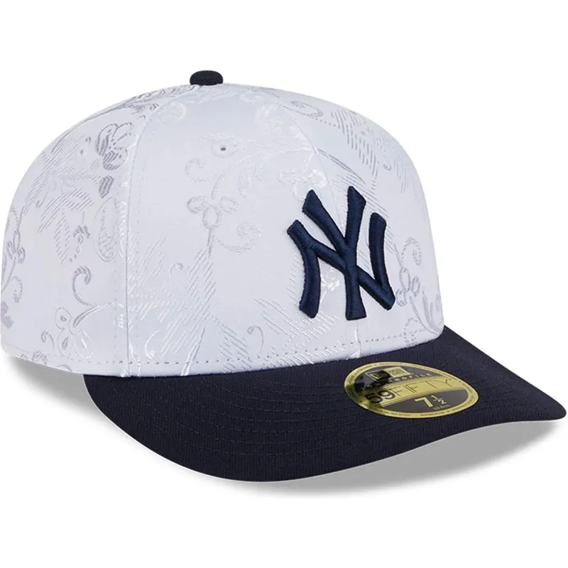 kepure-plokscia-tamsiai-melyna-priglundanti-59fifty-day-low-profile-new-york-yankees-mlb-new-era