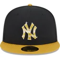 czarna-i-zolta-regulowana-czapka-z-daszkiem-z-zlotym-logo-59fifty-day-new-york-yankees-mlb-od-new-era