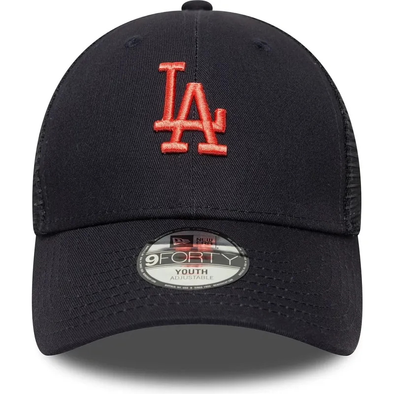 kepure-islenkta-tamsiai-melyna-reguliuojamas-vaikams-9forty-homefield-los-angeles-dodgers-mlb-new-era