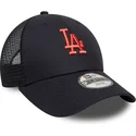 kepure-islenkta-tamsiai-melyna-reguliuojamas-vaikams-9forty-homefield-los-angeles-dodgers-mlb-new-era