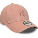 rozowa-regulowana-czapka-z-daszkiem-dla-dzieci-9forty-towelling-new-york-yankees-mlb-od-new-era