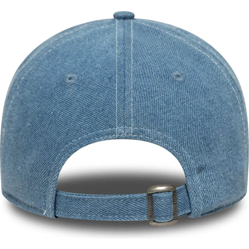 kepure-islenkta-melyna-reguliuojamas-9twenty-denim-new-york-yankees-mlb-new-era