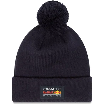 New Era Essential Red Bull Racing Formula 1 Navy Blue Beanie with Pompom