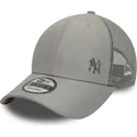kepure-islenkta-vilkikas-pilka-reguliuojama-juostele-9forty-flawless-new-york-yankees-mlb-new-era