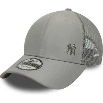 Szara regulowana czapka trucker 9FORTY Flawless New York Yankees MLB od New Era