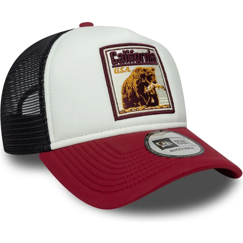 czapka-trucker-multicolor-a-frame-graphic-patch-california-stany-i-kraje-new-era