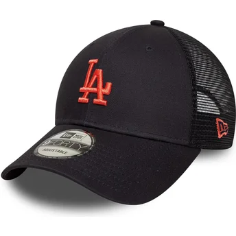 Regulowana granatowa czapka truckerka z czerwonym logo 9FORTY Homefield Los Angeles Dodgers MLB od New Era