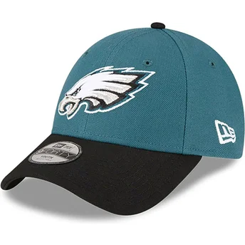 Cap išlenkta green adjustable strap vaikams 9FORTY The League Philadelphia Eagles NFL New Era