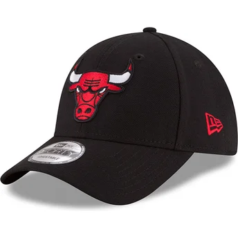 Czarna zakrzywiona czapka regulowana dla dzieci 9FORTY The League Chicago Bulls NBA od New Era