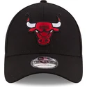 kepure-islenkta-juoda-reguliuojama-juostele-vaikams-9forty-the-league-chicago-bulls-nba-new-era