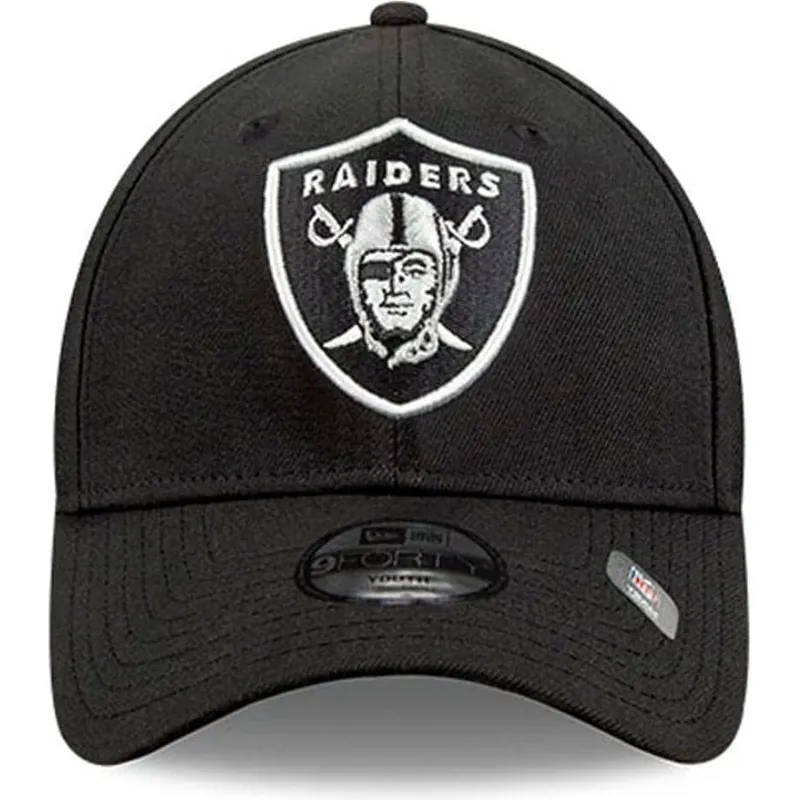 czapka-z-daszkiem-czarna-regulowana-dla-dziecka-9forty-the-league-las-vegas-raiders-nfl-new-era