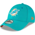 kepure-islenkta-melyna-reguliuojamas-vaikams-9forty-the-league-miami-dolphins-nfl-new-era