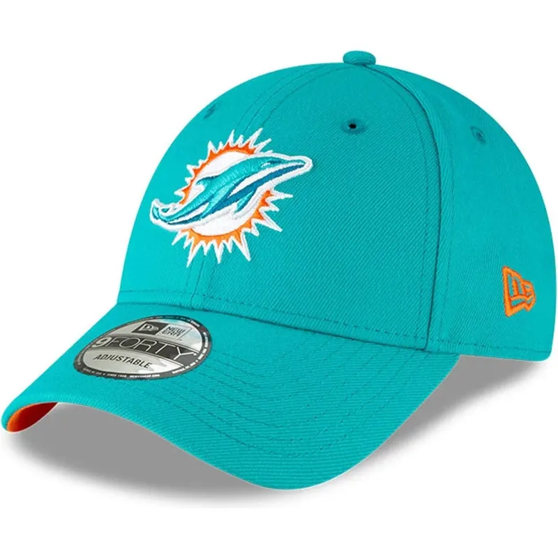 kepure-islenkta-melyna-reguliuojamas-vaikams-9forty-the-league-miami-dolphins-nfl-new-era