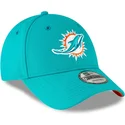 kepure-islenkta-melyna-reguliuojamas-vaikams-9forty-the-league-miami-dolphins-nfl-new-era