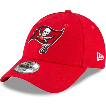 Kepurė išlenkta raudona reguliuojama juostelė vaikams 9FORTY The League Tampa Bay Buccaneers NFL New Era