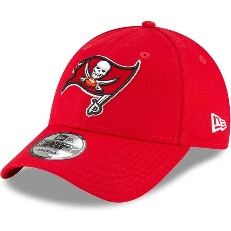 kepure-islenkta-raudona-reguliuojamas-vaikams-9forty-the-league-tampa-bay-buccaneers-nfl-new-era