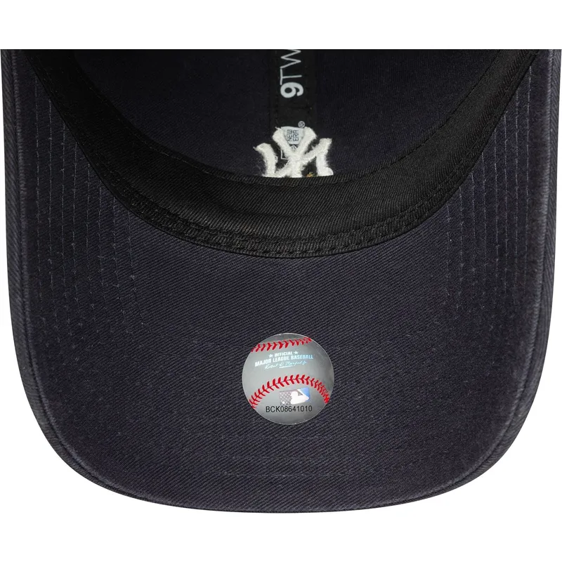 granatowa-zakrzywiona-czapka-regulowana-9twenty-mini-logo-washed-new-york-yankees-mlb-new-era