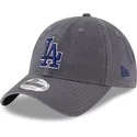 szara-zakrzywiona-czapka-regulowana-z-niebieskim-logo-9twenty-core-classic-los-angeles-dodgers-mlb-od-new-era