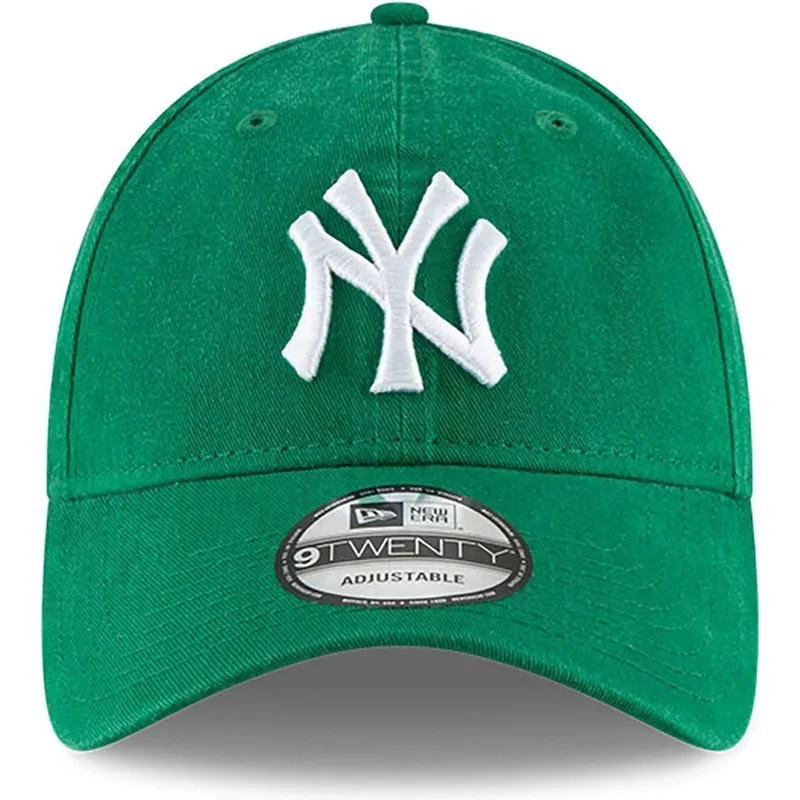 zielona-regulowana-czapka-z-zakrzywionym-daszkiem-9twenty-core-classic-new-york-yankees-mlb-new-era