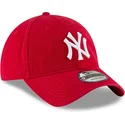 czerwona-zakrzywiona-regulowana-czapka-9twenty-core-classic-new-york-yankees-mlb-od-new-era