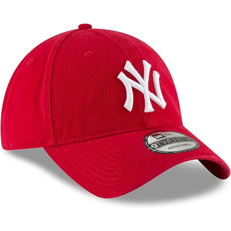 kepure-islenkta-raudona-reguliuojamas-9twenty-core-classic-new-york-yankees-mlb-new-era