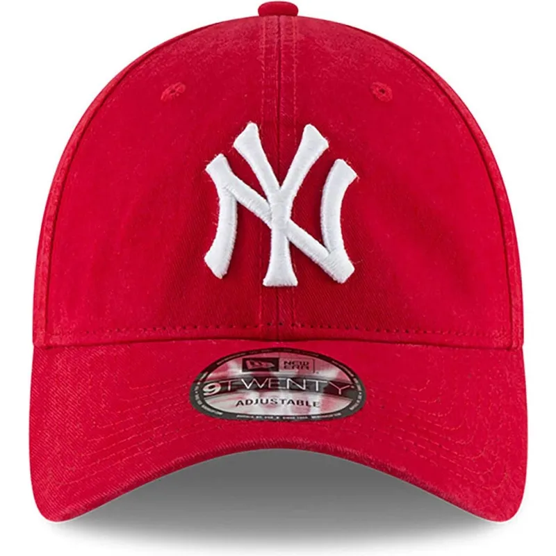 czerwona-regulowana-czapka-z-zakrzywionym-daszkiem-9twenty-core-classic-new-york-yankees-mlb-new-era