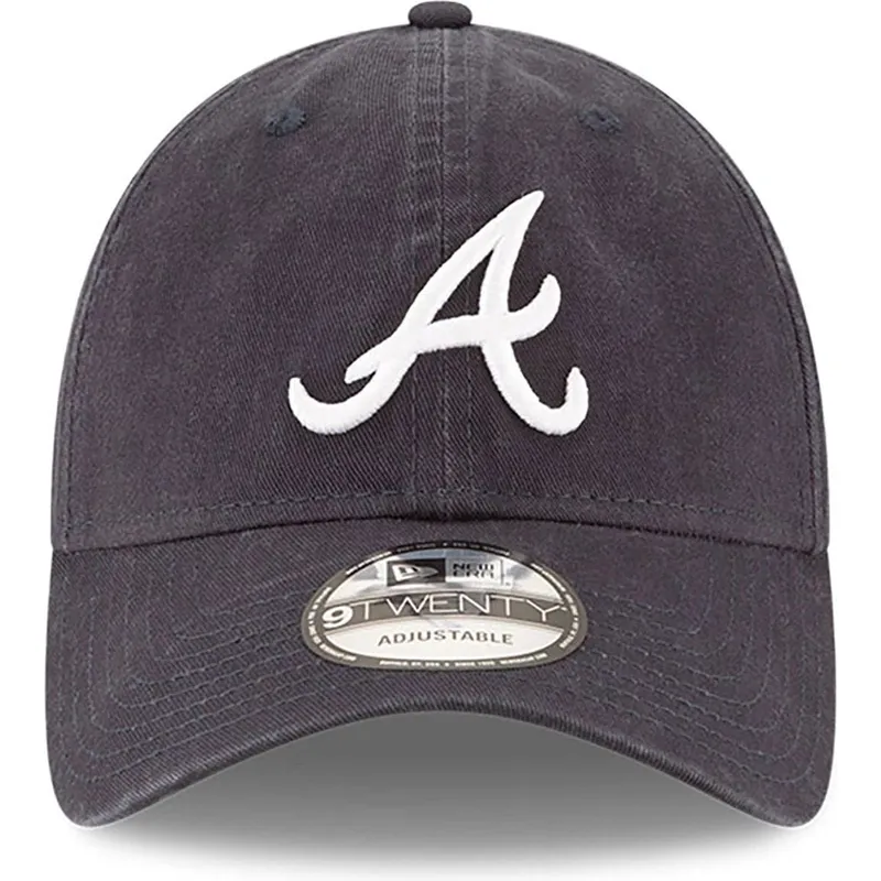 kepure-islenkta-tamsiai-melyna-reguliuojama-juostele-9twenty-core-classic-atlanta-braves-mlb-new-era