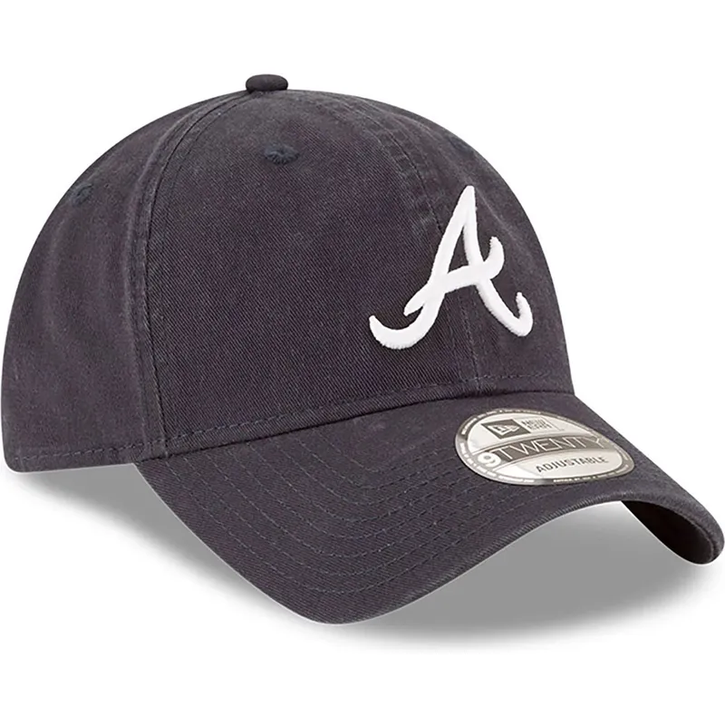 kepure-islenkta-tamsiai-melyna-reguliuojama-juostele-9twenty-core-classic-atlanta-braves-mlb-new-era