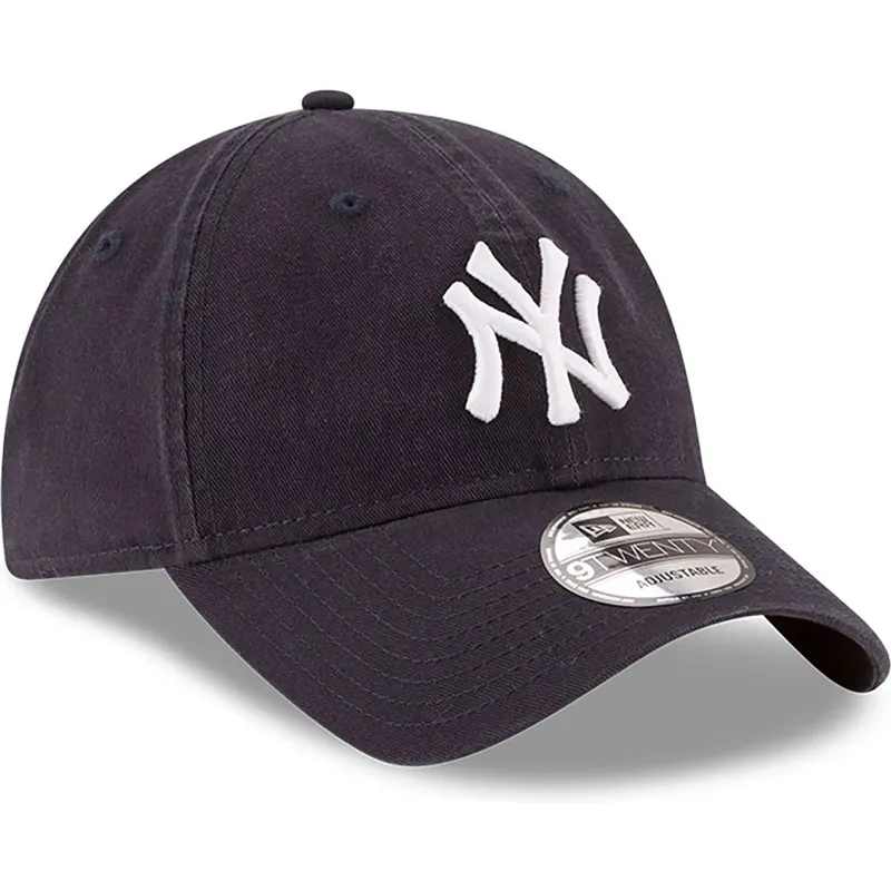 kepure-islenkta-tamsiai-melyna-reguliuojama-juostele-9twenty-core-classic-new-york-yankees-mlb-new-era